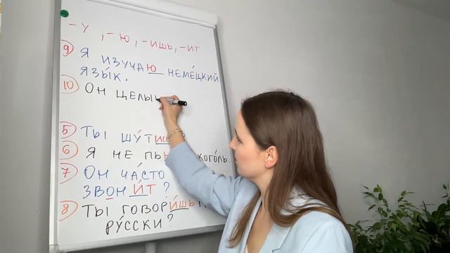 The endings -ю, -у, -ишь, -ит. When to use them? смотреть онлайн