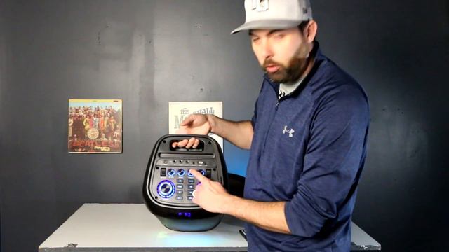 Karaoke Machine with dual 8-inch subwoofers for party смотреть онлайн