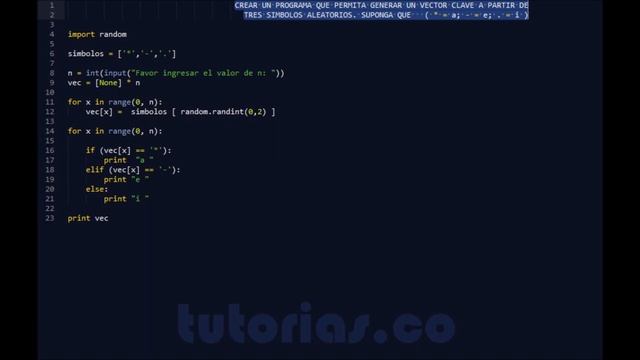 arrays – python (vector clave) смотреть онлайн
