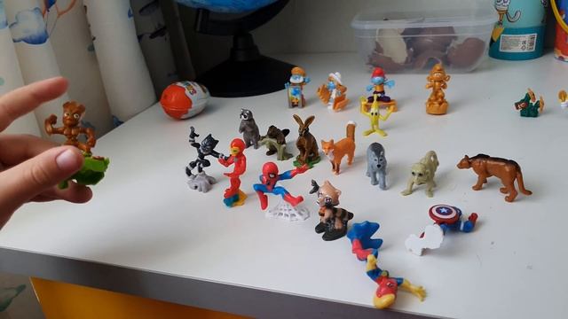 Все мои игрушки из Киндер Сюрпризов колекции Смурфики, Natoons,Marvel!? 21 игрушка! смотреть онлайн