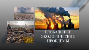 Глобальные экологические проблемы