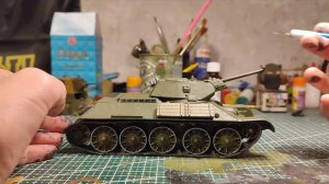 ОБЗОР отреставривонной МОДЕЛИ танка Т-34/76 обр. 1942 года