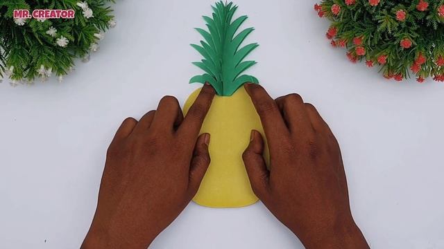 How To Make Paper Pineapple Step By Step | Handmade Paper Crafts Fruit | Paper Toy Pineapple смотреть онлайн