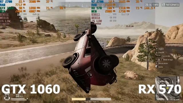 AGORA QUERO VER, RX 570 4GB VS GTX 1060 6GB смотреть онлайн