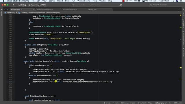 Xamarin Android Uber Clone - Setting Pickup Location and Destination Separately смотреть онлайн