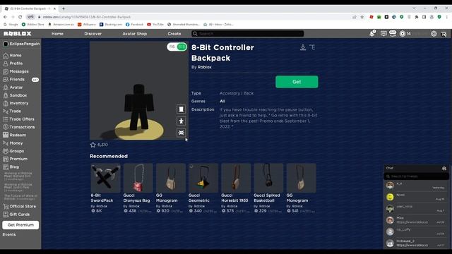 FREE ACCESSORY! How To Get The 8 Bit Controller Backpack | ROBLOX смотреть онлайн