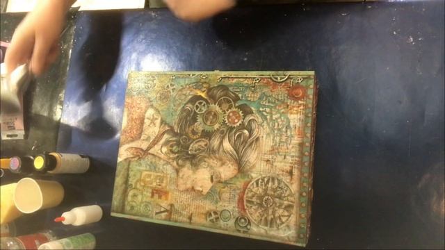 46   Steampunk Lady Memory Keepsake Box