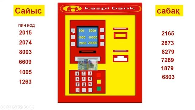 Интерактивті ойын Банкомат.Power point смотреть онлайн
