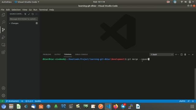 Tutorial Git - merge squash Part 1 смотреть онлайн