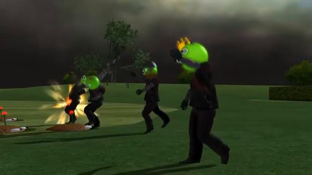 ANGRY BIRDS PLANTS VS. ZOMBIES ANIMATION 3D animated spoof FunVideoTV -Style ;-)) смотреть онлайн