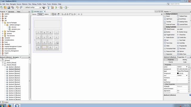 Simple Calculator in JFrame in Java NetBeans Part-3 in Tamil смотреть онлайн