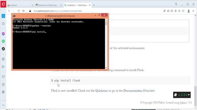 Vídeo Tutorial cómo instalar el Framework Flask en el computador. Gratis. смотреть онлайн