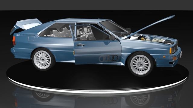 80s Audi quattro Poser Render Test Animation смотреть онлайн