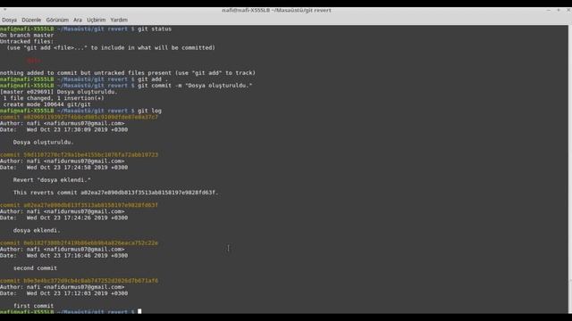 Git Son Değişiklikleri (Commit’i) geri alma (git reset komutuyla) смотреть онлайн