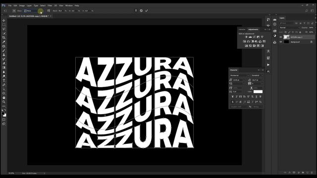 How To Make Wave Text Effect | Photoshop Tutorial смотреть онлайн