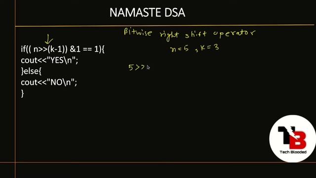 #13 Check If Kth Bit is Set or Not? | Bit Manipulation in Hindi | NAMASTE DSA | Tech Blooded смотреть онлайн