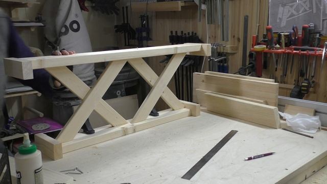 DIY farmhouse bench / Rustic style furniture смотреть онлайн