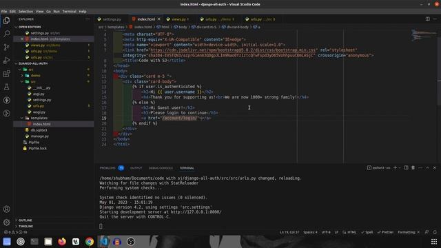 How to implement social authentication in Django Part 3 (Google signup prompt) | Code with SJ смотреть онлайн