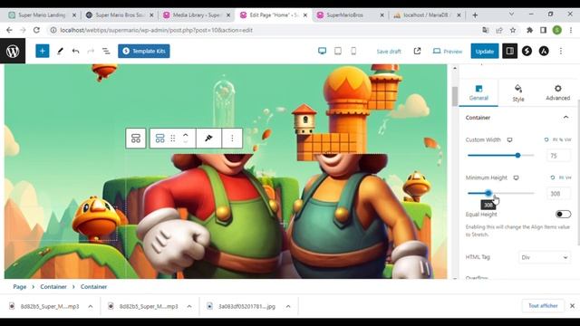 Create a Super Mario Bros landing page in WordPress using Midjourney, Chatgpt, and Adobe Photoshop смотреть онлайн