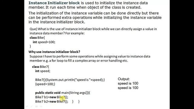 Instance Initializer block смотреть онлайн