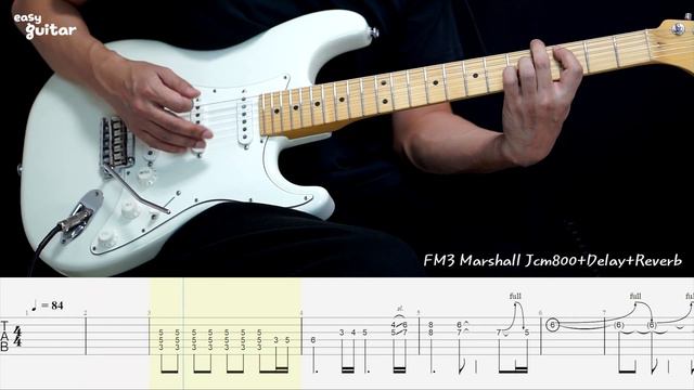 Skid Row - Wasted Time Guitar Solo Lesson With Tab(Slow Tempo) смотреть онлайн