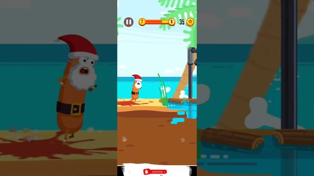Run Sausage Run Santa Android Gameplay Walkthrough #4 смотреть онлайн