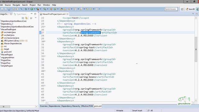 Spring Tutorial - 2 (IoC Container Bean Factory) смотреть онлайн