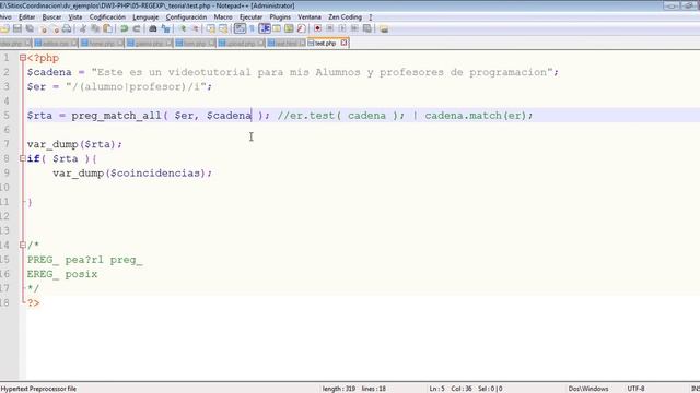 Expresiones Regulares 2 - PHP смотреть онлайн