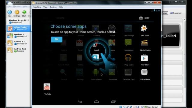 Testing Android 4.2.2 on Virtualbox смотреть онлайн