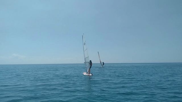 Тренировка в слабый ветер. Пампинг. Виндсерфинг.