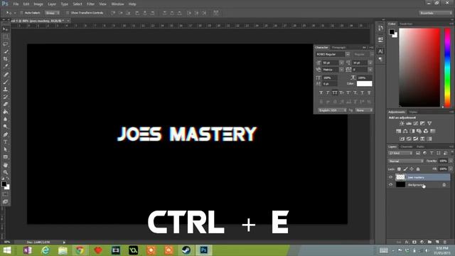 Photoshop Text Effect : Glitch (VHS) Effect смотреть онлайн