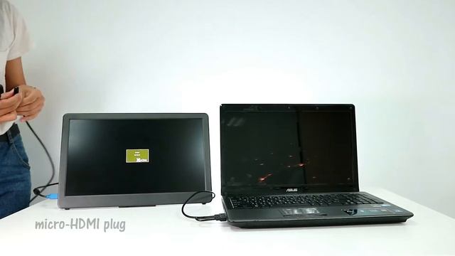 Set Up Dual Monitor with On-Lap 1503H Portable Monitor (1080P 15.6" Wide Viewing Angle)｜Gechic смотреть онлайн