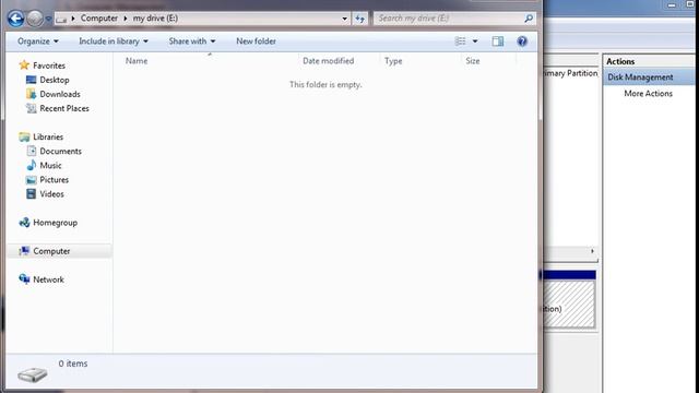 Create Partition via computer management смотреть онлайн