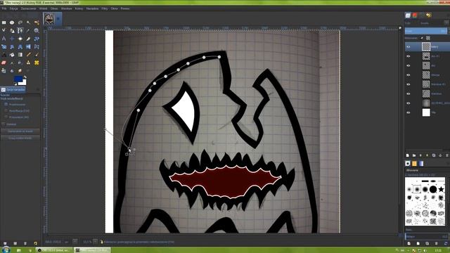 #1 Speed Art Mascot logo Gimp 2.8 смотреть онлайн