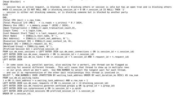 Need to setup a sql alert on "waiting tasks" - similar to "waiting tasks" in Activity Monitor смотреть онлайн