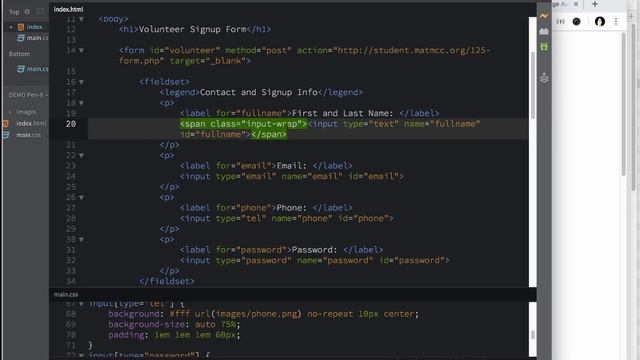 MAT 125 08 Forms Input autofill problem смотреть онлайн