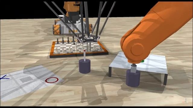 Robotics Simulation: Robots Playing Chess and Tic-Tac-Toe in CoppeliaSim смотреть онлайн