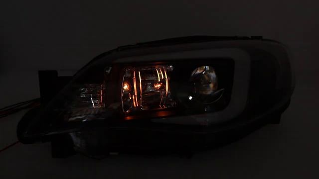 For 2008~2014 Subaru Impreza WRX Halogen LED DRL Switchback Projector Headlights смотреть онлайн
