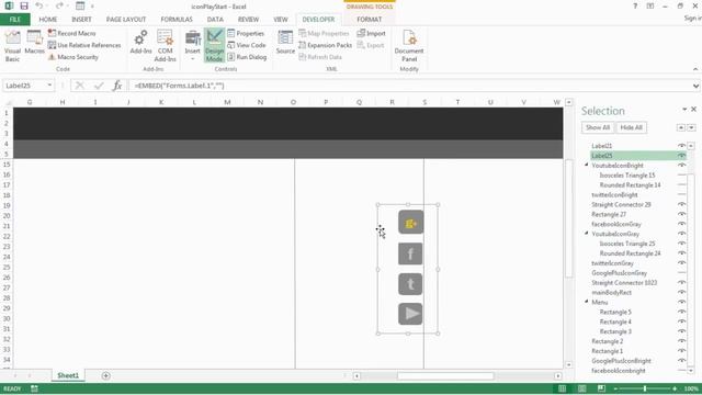 Excel button animation ,Icon animation, mouse hover animation in Excel just like in web pages смотреть онлайн