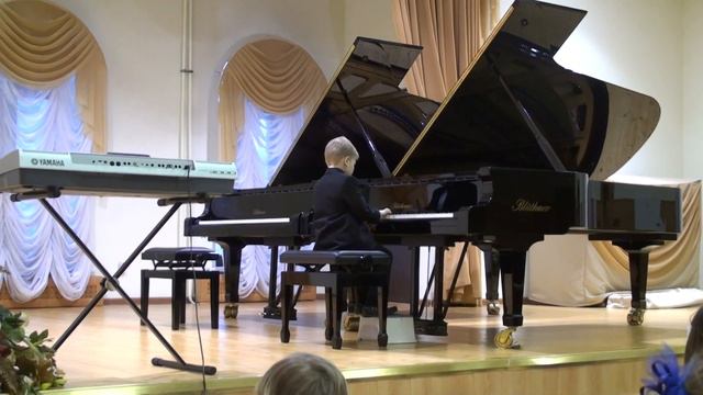 Tema. Concert 04/03/2014. 1 st class 7 years old. K. Longshamp-Drushkevichova "Marsh doshkolnikov" смотреть онлайн