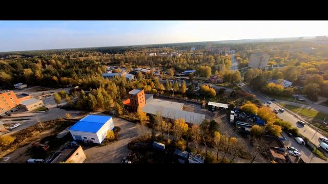 Полёт над городом Красноармейск (Московская область) смотреть онлайн