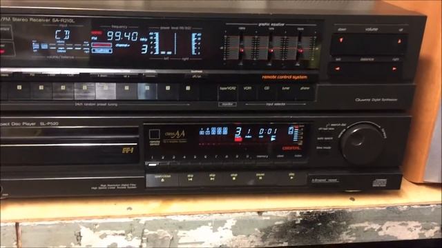 Technics SL-P520 CD Player & Technics SA-R210L Receiver Amplifer Demo смотреть онлайн