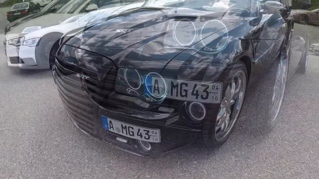 Chrysler 300 C SRT8 Touring black colour tuning show car chrom wheels walkaround and interior K022 смотреть онлайн