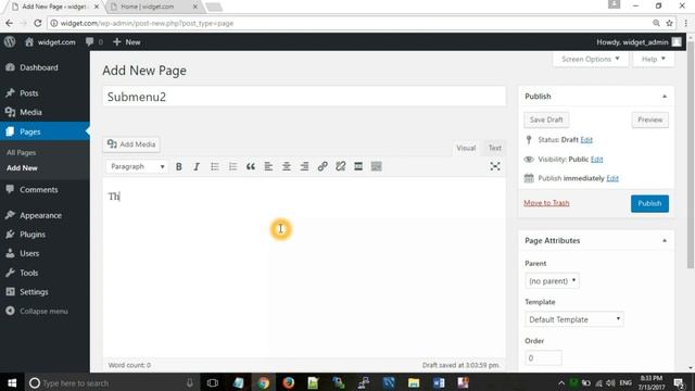 How to create menu, submenu, Page and Blog Post in Wordpress(Hindi). смотреть онлайн