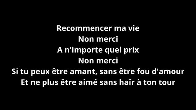 Michel Sardou-Non merci-paroles смотреть онлайн