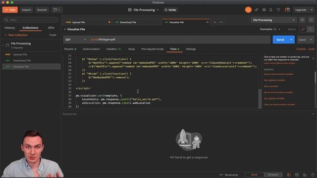 How to Upload, Download, and Preview Files (PDFs) with Postman смотреть онлайн
