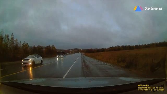 Хибины.com: камень из под грузовика на дороге Апатиты-Кировск смотреть онлайн