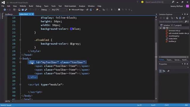 Object Oriented JavaScript With ES6 A Very Simple Toolbar смотреть онлайн