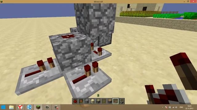 Minecraft механизмы part 12 вертикальный двойной поршень. смотреть онлайн