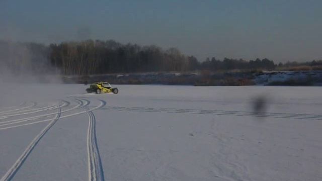Багги зимой. Buggy in snow. смотреть онлайн
